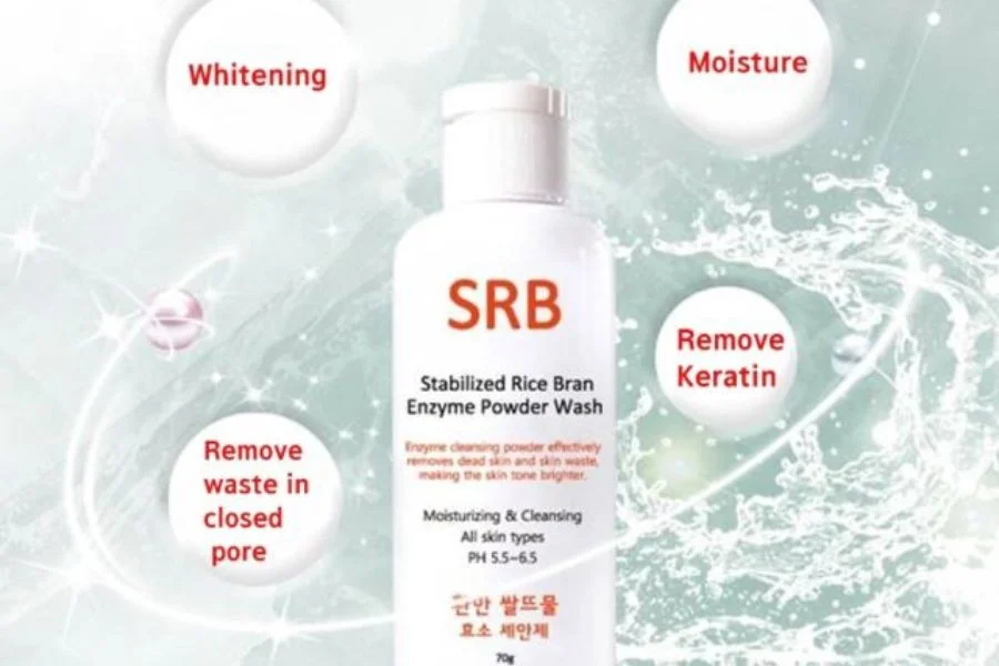 Wash and Scrub your Face with Rice Bran Enzyme Powder
