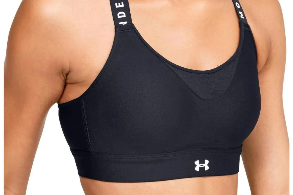The high-impact Under Armour Infinity High Sports Bra is ideal for jogging