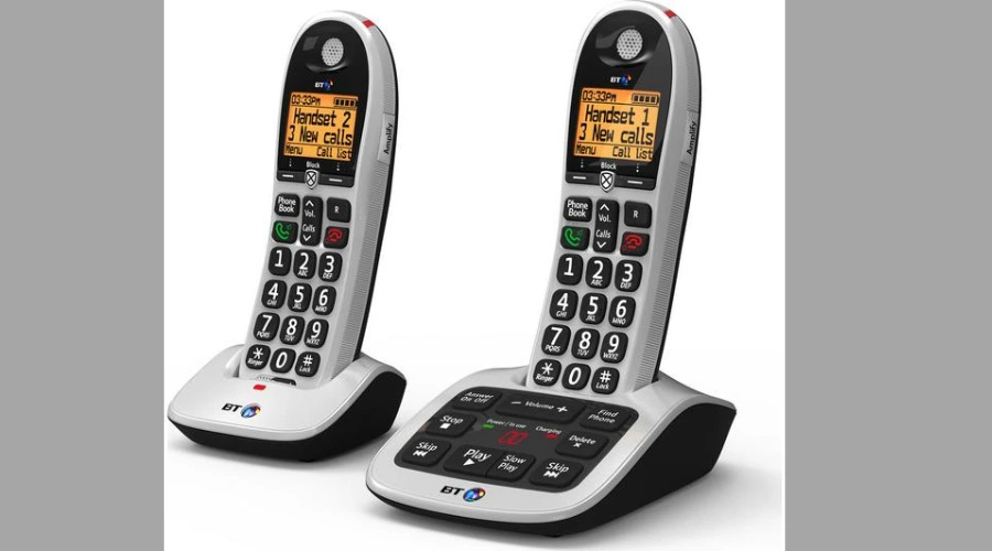 BT 4600 Cordless Phone with Answering Machine - Twin Handsets 