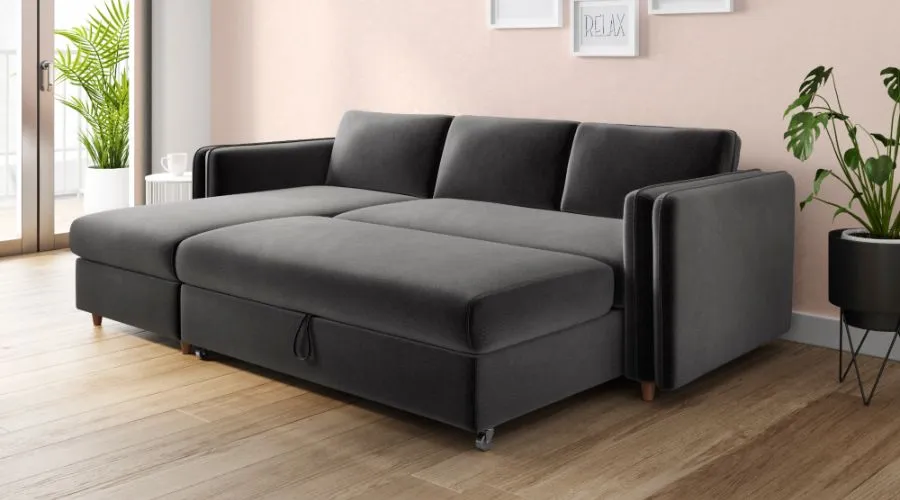 Jayden Chaise Storage Sofa Bed