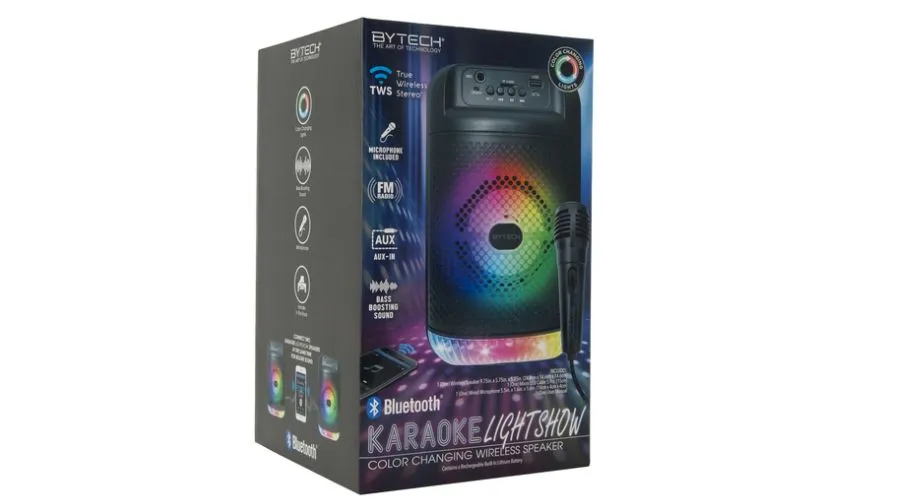 Bluetooth karaoke light show color