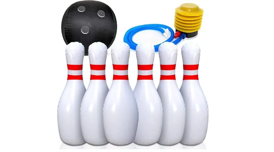 Jumbo inflatable bowling game 7-piece set