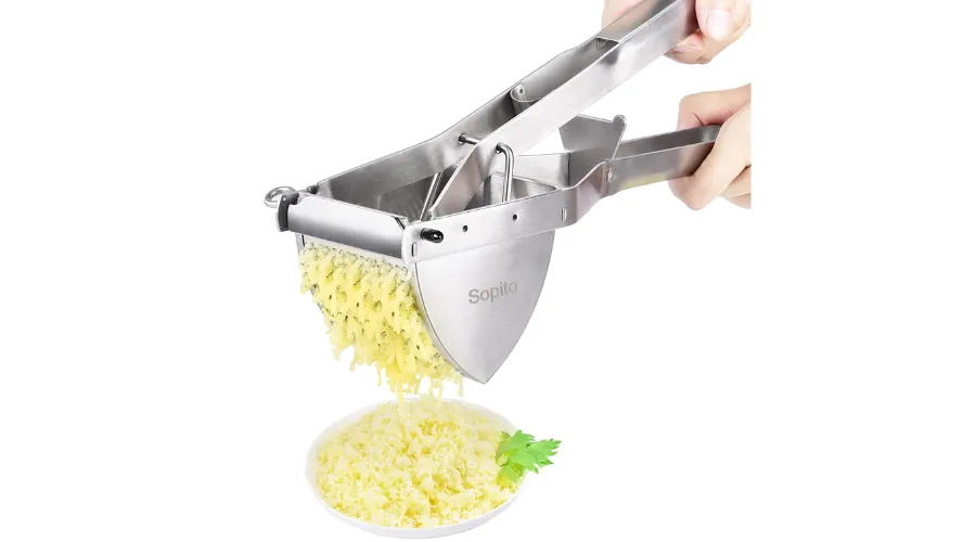 Stainless steel large potato ricer