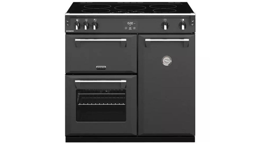 Electric Induction Range Cooker - Anthracite & Chrome