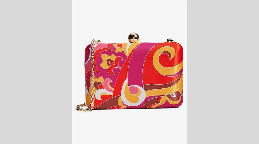 Paisley Print Clutch