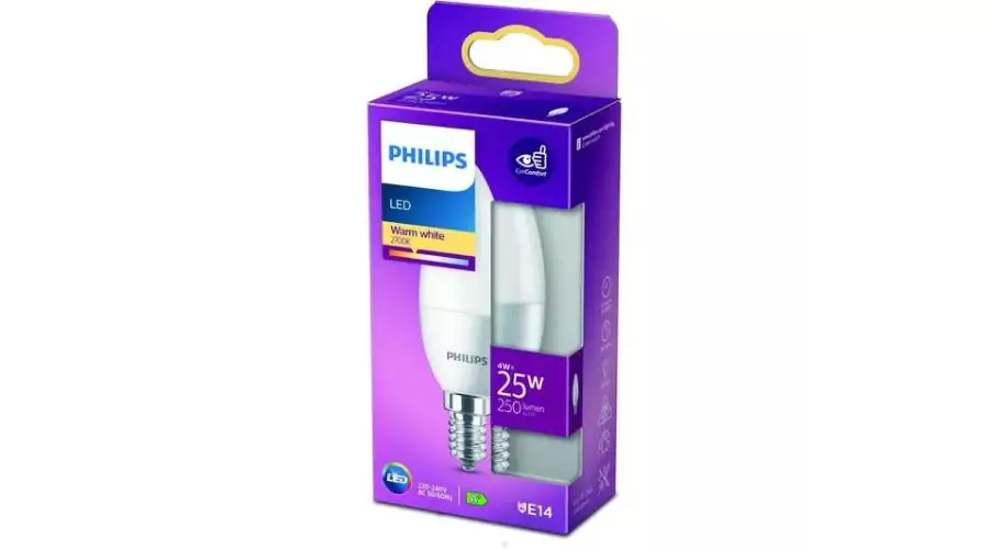PHILIPS Frosted Candle LED Light Bulb