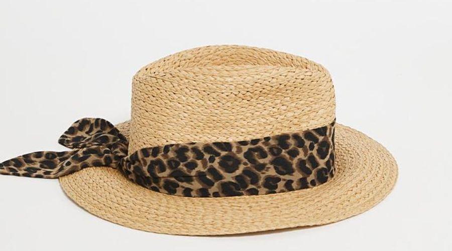 Leopard Print Banded Fedora Hat