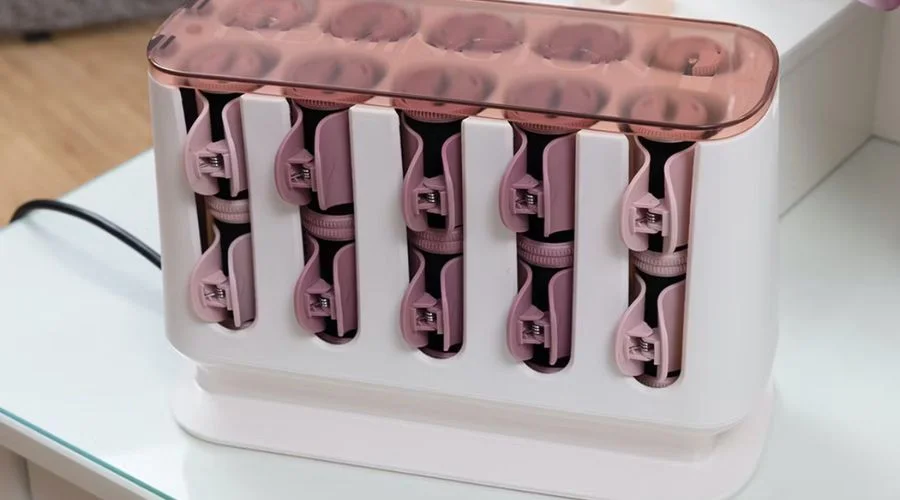 REMINGTON PROluxe H9100 Ceramic Rollers - White & Rose Gold