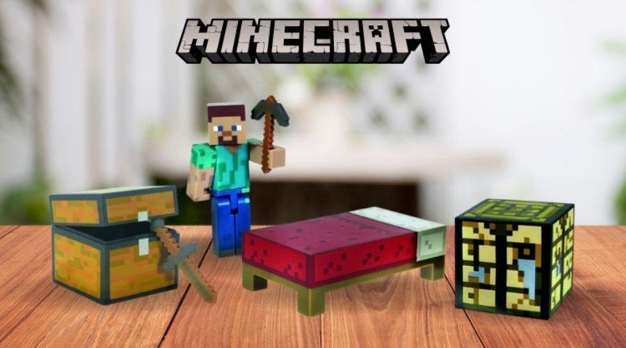 Several types of Minecraft toys are available at JD Williams: 
