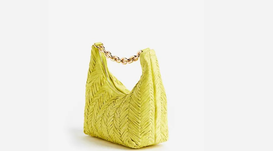 Straw shoulder bag