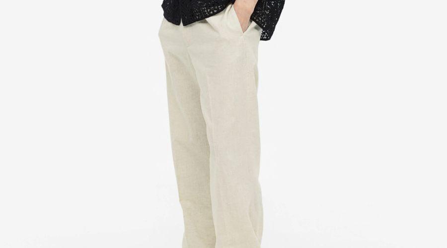 Loose Fit Linen-blend trousers