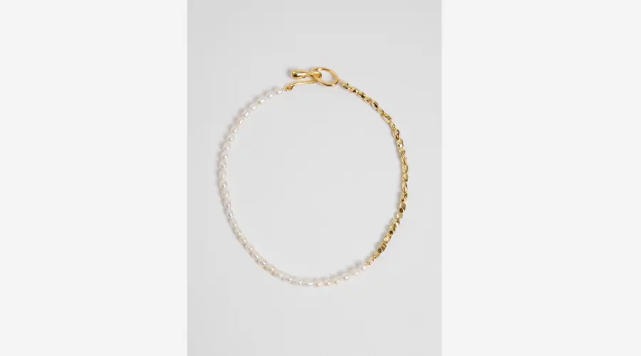Organic Pearl Hook Necklace
