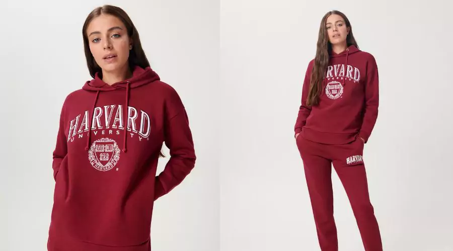 Harvard hoodie with embroidery