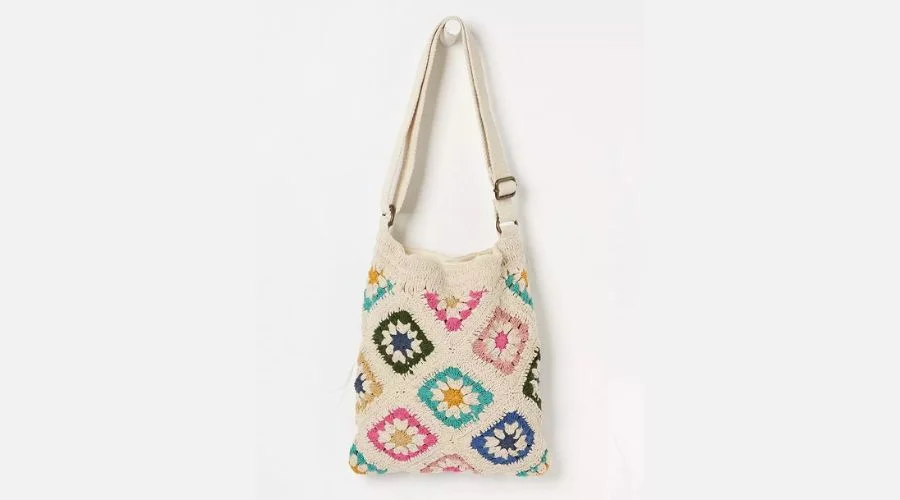 Crochet Tile Crossbody Bag