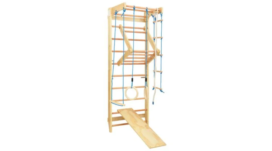 Indoor Climbing Set With Ladders And Rings Wood