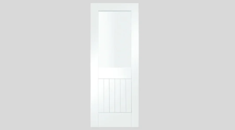 Suffolk Glazed White Semi Solid Internal Door | trendingcult 