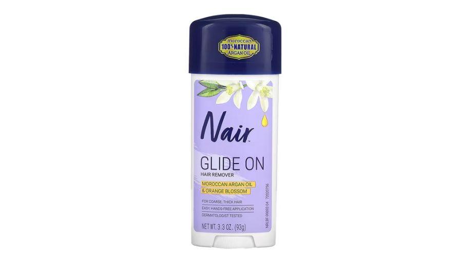 Nair, Glides On Hair Remover, For Coarse, Thick Hair, 3.3 oz (93 g)
