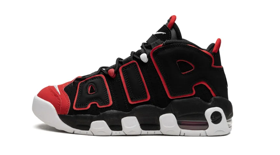Nike Air More Uptempo GS Red Toe | trendingcult 