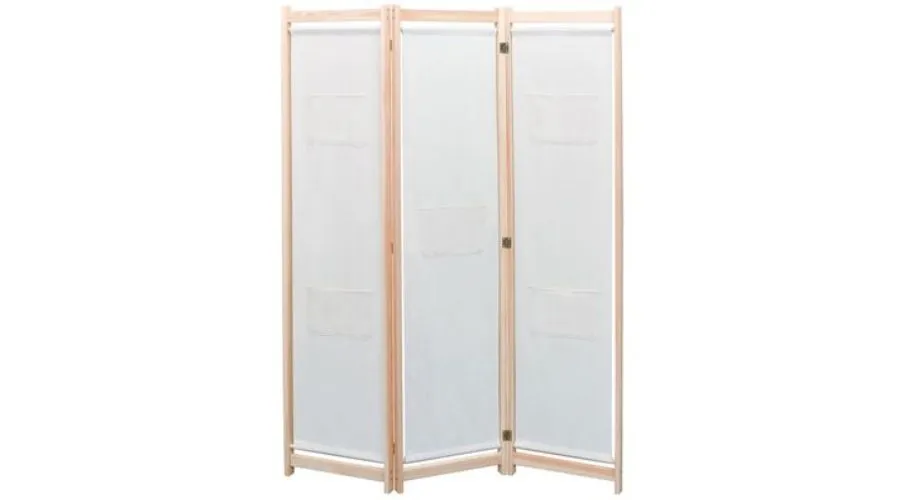 Panel Folding Screen Fabric Cream