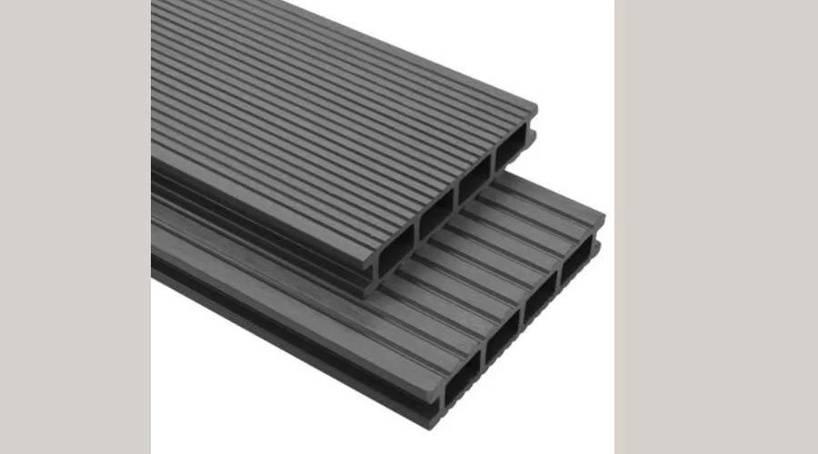 vidaXL HKC Decking Boards with Accessories 10 m² 2.2 m Gray 