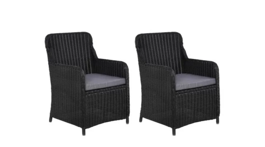 VidaXL Garden Chairs 2 pcs with Cushions 