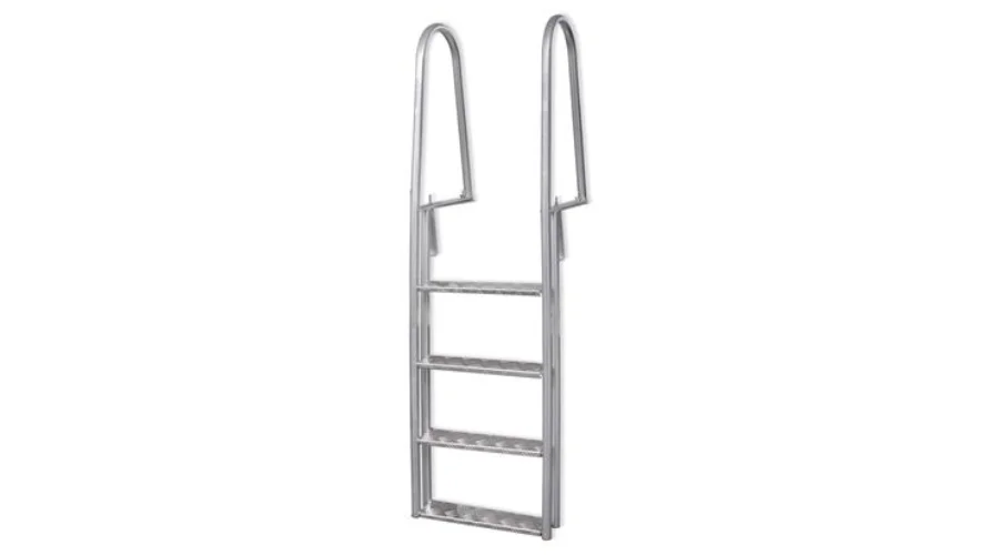 Vidaxl DockPool Ladder With 4 Steps Aluminum 167 Cm | trendingcult 