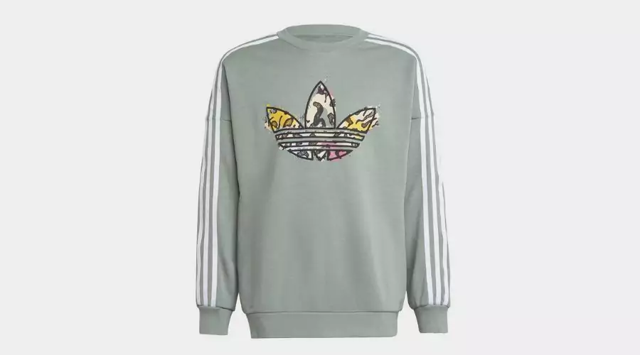 Adidas Originals Animal Print Crew Neck Sweatshirt 