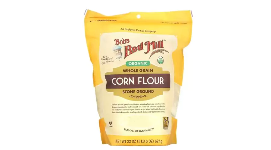 Bob's Red Mill, Organic Corn Flour, Whole Grain