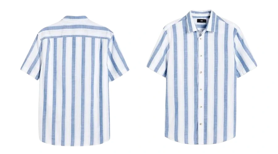 Shirt - regular fit - kent collar - striped | trendingcult