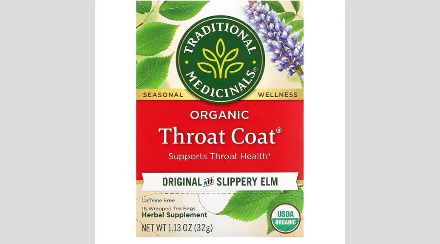 Traditional Medicinals, Organic Throat Coat Tea