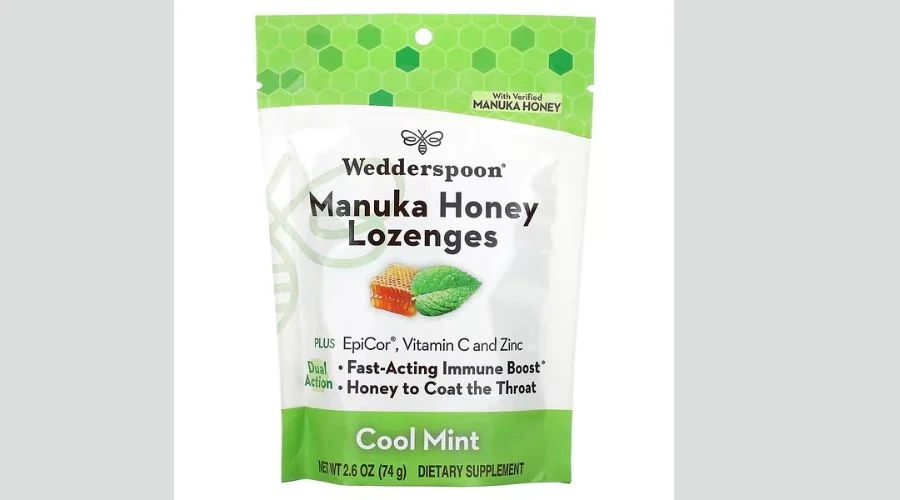 Wedderspoon, Manuka Honey Lozenges, Cool Mint