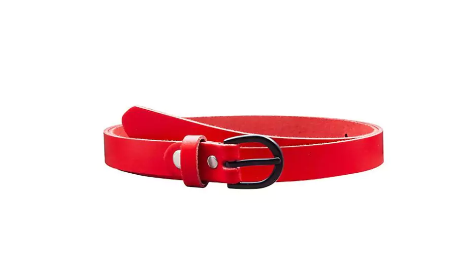 Vascavi 2 cm genuine leather belt model: DG19-SL red