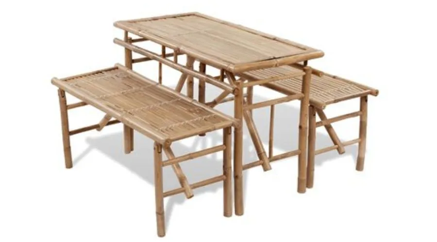 vidaXL Beer Table with 2 Benches 