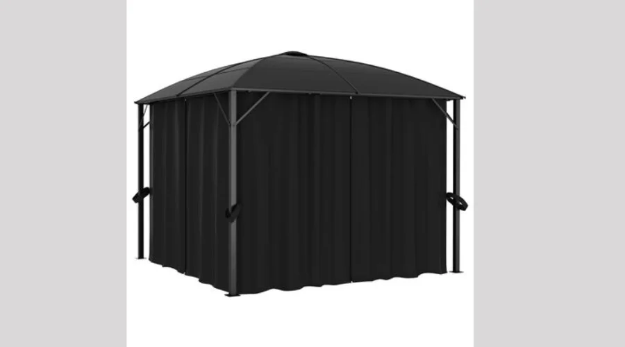 vidaXL Gazebo with Curtains 