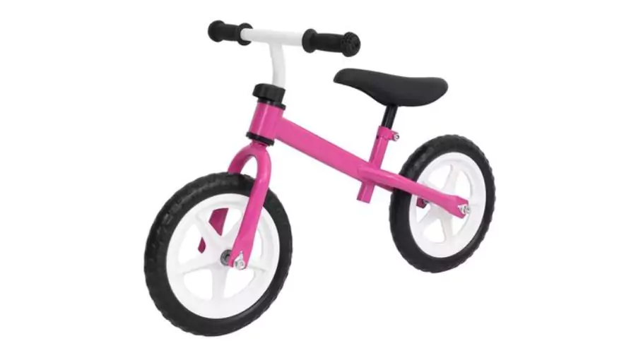 vidaXL Balance Bike with 10 Inch Wheels Pink