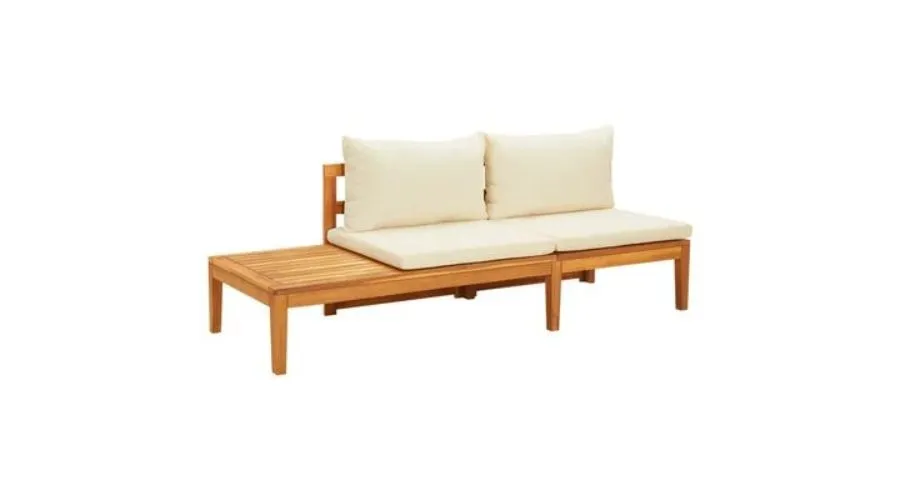 Acacia Wood Garden Bench with Table