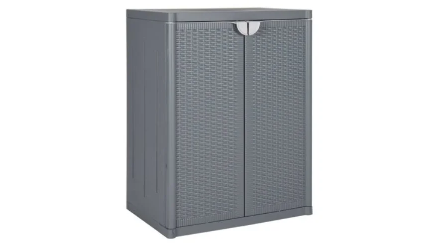 Gray Garden Cabinet | trendingcult 