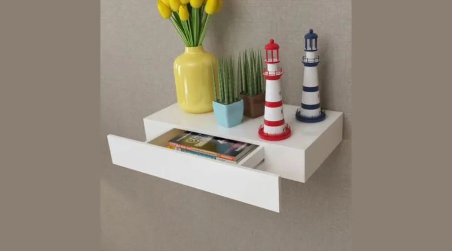 Wall Shelf With Drawer