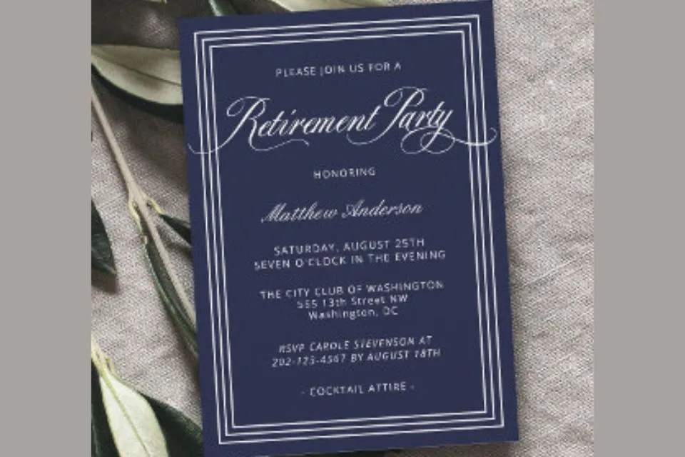 retirement party invitations