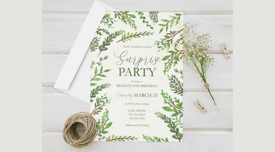 surprise party invitations