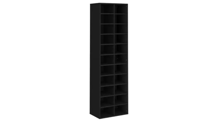 Processed Wood Shoe Cabinet in Black