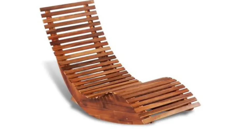 Acacia wood sun lounger | Trendingcult