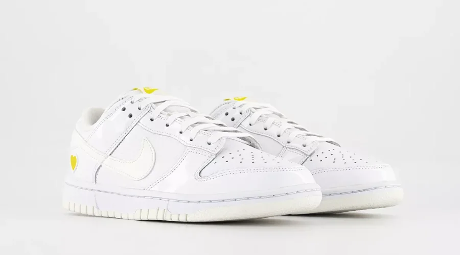Dunk Low Trainers White Sail Opti Yellow | Trrendingcult