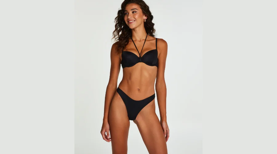 Luxe High Cut Bikini Briefs - Black