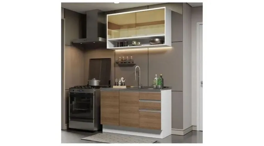 Integral Madesa Glamy Kitchen without Steel Counter 120 CM