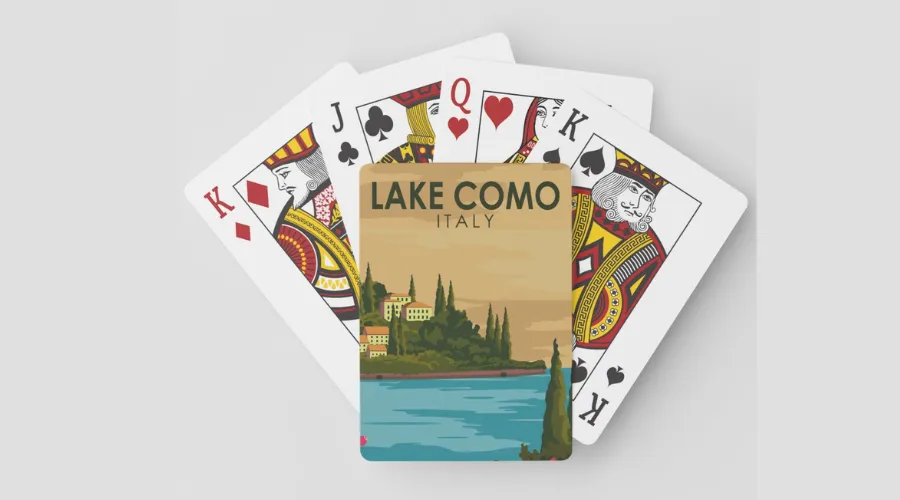 Lake Como Italy Vintage Playing Cards