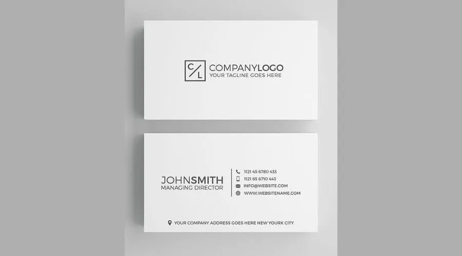 Simple modern business cards