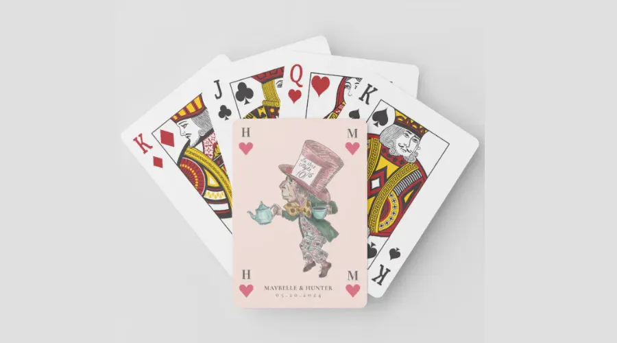 Vintage Alice in Wonderland the Mad Hatter Playing Cards