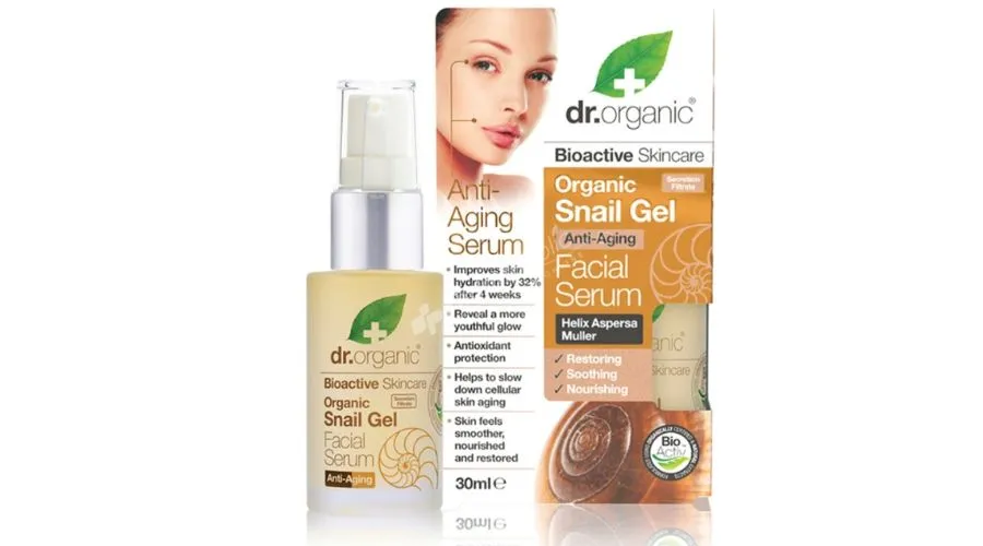 Dr Organic Healthy Ageing Snail Gel Facial Serum 30ml