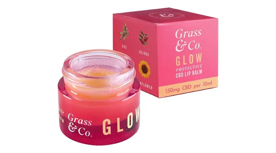 Grass & Co. GLOW Protective 150mg CBD Lip Balm